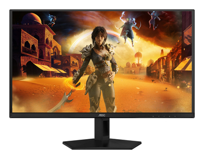 Гејминг монитор AOC G4 Q27G41ZDF, 26.5\", QHD QD OLED, црн со црвена боја