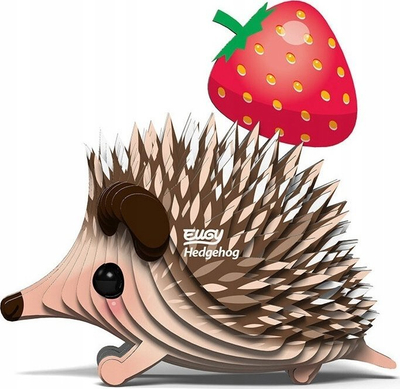 Model kartoni 3D Safari Ltd EUGY Hedgehog, lodër iriq, shumëngjyrësh