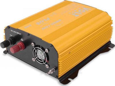 Inverter Volt Polska Sinus Plus 24V 230V, 1200W, valë sinus të pastër, i verdhë