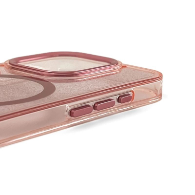 Mbulesë telefoni Hurtel Glitter MagSafe për Samsung Galaxy A16 5G, TPU, rozë me xixa