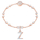Aksesor për byzylyk Swarovski Remix Charm Alphabet Z, rose gold