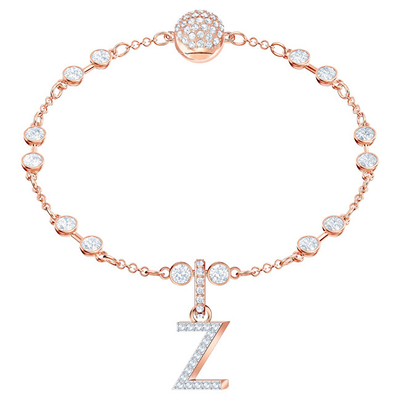 Aksesor për byzylyk Swarovski Remix Charm Alphabet Z, rose gold