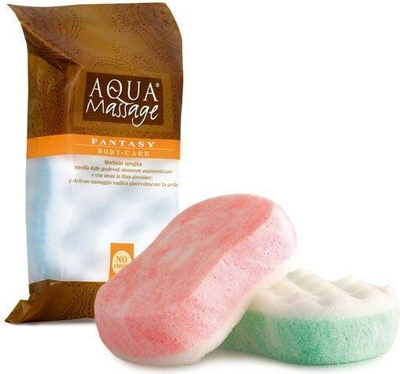 Sfungjer për banjo Aqua Massage Fantasy Peeling, për skrabim të butë, me ngjyra të ndryshme