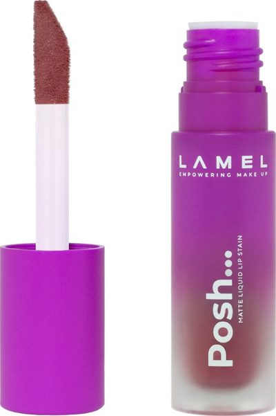 Buzëkuq i lëngshëm mat Lamel Posh Matte, Long-lasting, nuanca 405 Punch Pin, 4 g