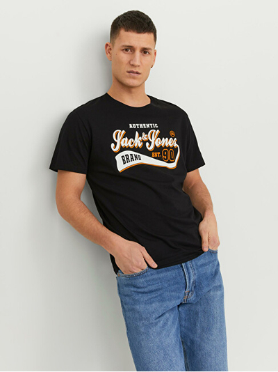 Maicë Jack&Jones JJELOGO Standard Fit 12233594 Black