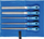 Set lime PFERD 11801531, 200mm, 5 copë, me çantë PVC, blu