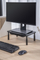 Bazament monitori Gembird Adjustable Monitor Stand With Drawer, i rregullueshëm, me sirtar, i zi