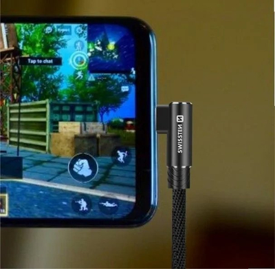 Kabllo të dhënash Swissten Arcade, USB A në microUSB, 1.2m, tekstil, e zezë