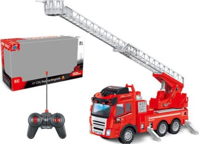 Lodër makinë zjarrfikëse Askato Fire Department, me pult, me drita edhe zhurma, e kuqe