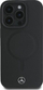 Klloçkë telefoni Mercedes Smooth Leather me MagSafe për iPhone 16 Pro 6.3", lëkurë, e zezë