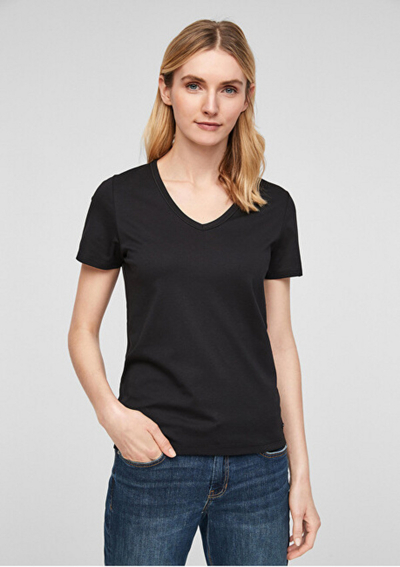 Maicë S.Oliver Slim Fit, e zezë, 120.11.899.12.130.2060852.9999
