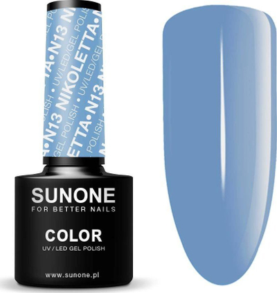 Llak xhel për thonj Sunone N13 Nikoletta, UV LED, 5ml, blu