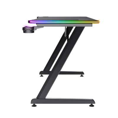 Tavolinë Trust GXT 710, Luminus Pro RGB, e zezë
