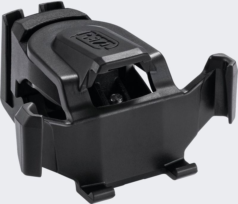 Mbajtës biçiklete Petzl Bike Adapt, për drita koke para 2022, plastikë rezistente, i zi