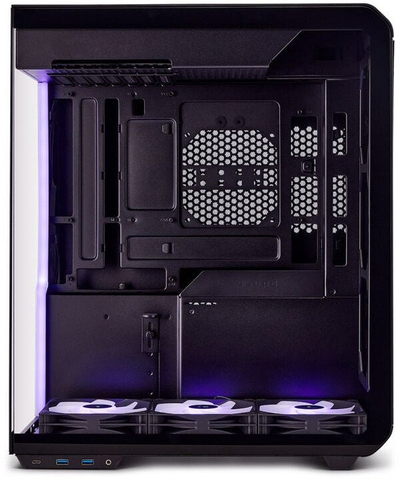 Куќиште за компјутер SSUPD XHUTTLE G99.XTAX.00, MIDI Tower, Dual Display, црно