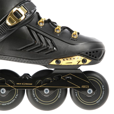 Patina inline Nils Extreme NA20002, ABEC9, numri 41, të zeza me të arta