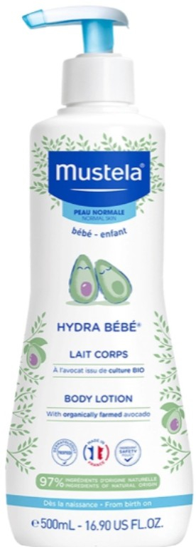 Losion trupi për bebe Mustela Hydra Bébé, 500ml
