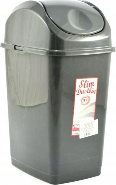 Kosh plerash Lamela Swing, 18L, plastikë, gri