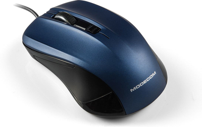 Mouse Modecom MC-M9.1 me kabllo USB, 1600 DPI, blu