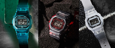 Orë për meshkuj Casio G-SHOCK DW-B5600G-7ER, e bardhë
