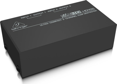 Hum eliminator Behringer MicroHD HD400, 2 kanale, pasiv, i zi