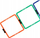 Shkallë koordinimi Maxwel Ladder Squares, 4m, plastikë, me ngjyra
