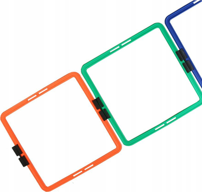 Shkallë koordinimi Maxwel Ladder Squares, 4m, plastikë, me ngjyra