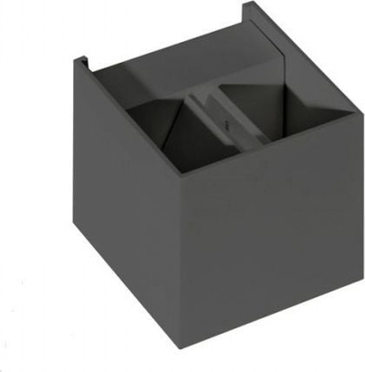 Llambë murale Azzardo Gambino AZ0957, LED 6W, IP44, grafit