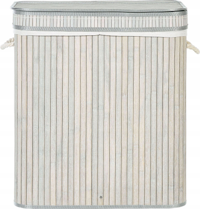 Kosh rrobash Beliani Basket Kalthota, bambu, 60x52x34 cm, gri