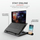 Bazë ftohëse për laptop Trust GXT 1125 Quono, 17.3", 5 ventilatorë, ndriçim blu