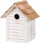 Kuti foleje për zogj Trixie Bird Nesting Box, dru, 18×24×15 cm, e bardhë