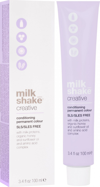 Bojë flokësh Milk Shake Creative 7.137AG, bionde mesatare ash gold, 100 ml