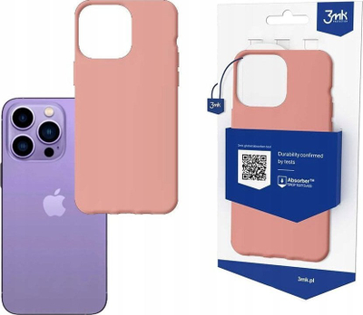 Futrollë 3MK Matt Case për iPhone 14 Pro, TPU, lychee