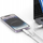 Kabllo USB 4smarts Combo Cord CL, USB C në USB C edhe Lightning, 1.5 m, e bardhë