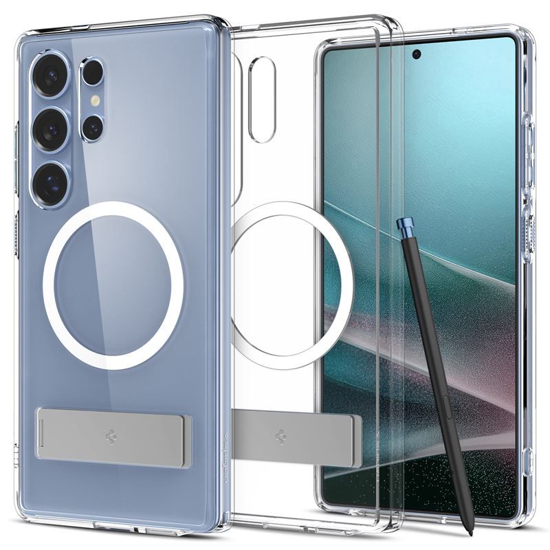 Mbrojtëse Spigen për Galaxy S25 Ultra, Ultra Hybrid S (MagFit), transparente