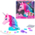 Gocë koke stilimi Barbie Unicorn, me aksesorë flokësh, me ngjitës me shkëlqim, rozë shumëngjyrëshe