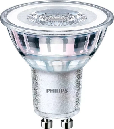 Llambë LED Philips Classic GU10, 4.6W, dritë e ngrohtë, e bardhë