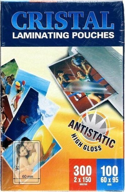 Fletë laminimi ARGO Cristal, 60x95mm, 150 mikron, transparente