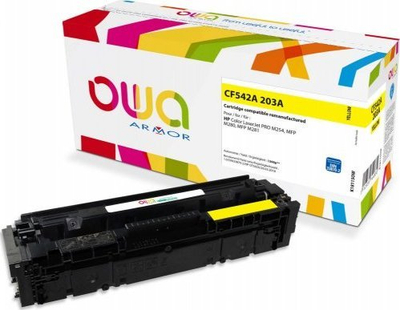 Kartutsh toneri Armor OWA, Yellow, zëvendësim për HP CF542A 203A, i verdhë