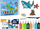 Set ngjitës dritare Leantoys Window Stickers Sea Animals, 8 ngjyra, për fëmijë