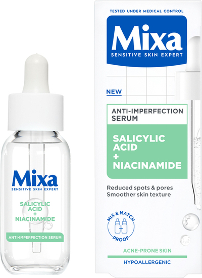 Serum kundër njollave Mixa Anti-Imperfection Serum, 30ml
