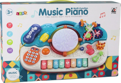 Piano edukative Leantoys, me daulle, drita edhe tinguj, shumngjyrëshe