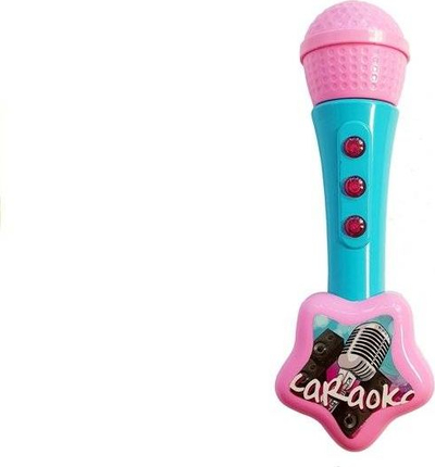 Set kitarë me mikrofon karaoke Lean Toys, muzikë dhe drita, lodër për kalamaj, shumëngjyrsh