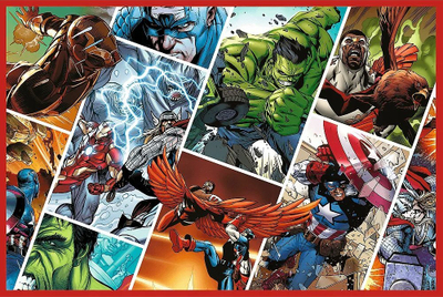 Puzzle Ravensburger Defenders of the World, 2 x 200 copa, Marvel Avengers, shumëngjyrësh