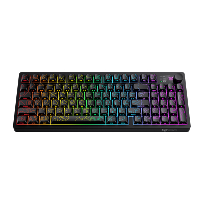 Tastierë gaming Onikuma MT902, RGB, wireless 2.4 GHz, e zezë