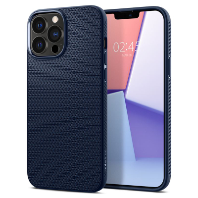 Mbështjellës për iPhone 13 Pro MaxSpigen Liquid Air, i kaltër