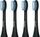 Brushë zëvendësuese 4Swiss Sensitive Clean, zezë, 4 copë