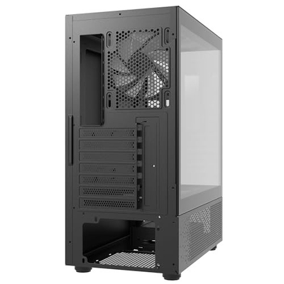 Kullë kompjuteri Invader X Mini Black, mid tower gaming, mban GPU deri në 330mm, e zezë
