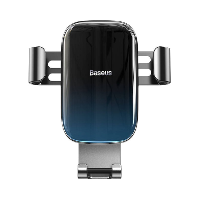 Mbajtës telefoni për makinë Baseus Glaze SUYL-LG01, gravitacional, për grilë ventilimi, i zi