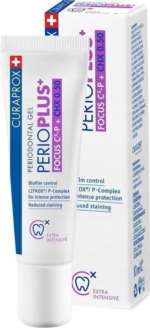 Xhel për dhëmbë Curaprox Perio Plus Focus 0.5 CHX, 10 ml, transparent